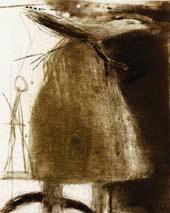 Flapping By  Drypoint/Monoprin