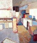 Interior kitchen No.1.Oil on l