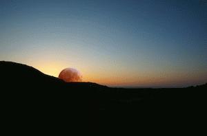 Moonrise, Sardinia