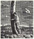 Hug, Wood engraving